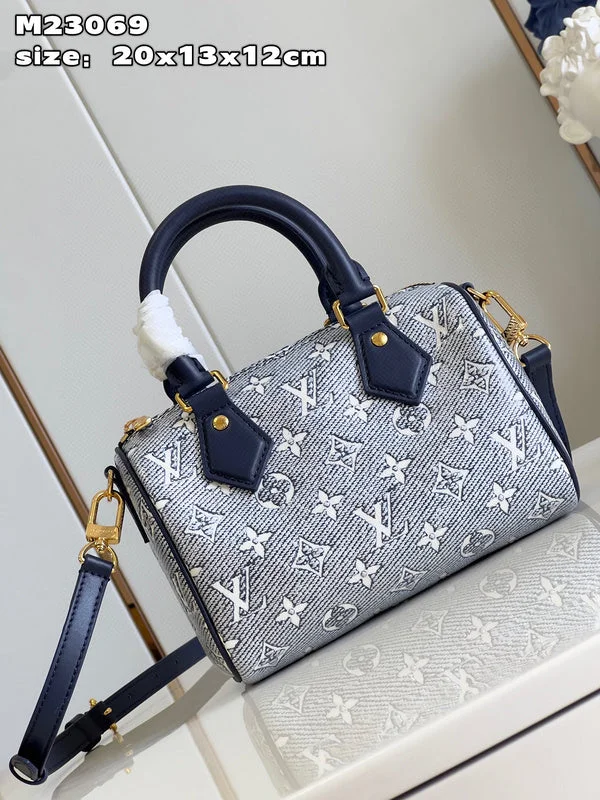 Louis Vuitton Alma bags with a monogram - embossed leather surfaceLouis Vuitton Bags