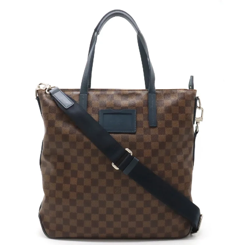 Louis Vuitton handbags with a beaded trim for a touch of glamourLOUIS VUITTON Damier Herald Tote Bag N41255