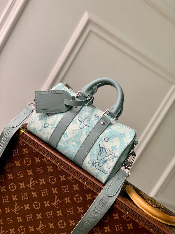 Louis Vuitton bags with a snap - button closure and a decorative charm for styleLouis Vuitton Bags