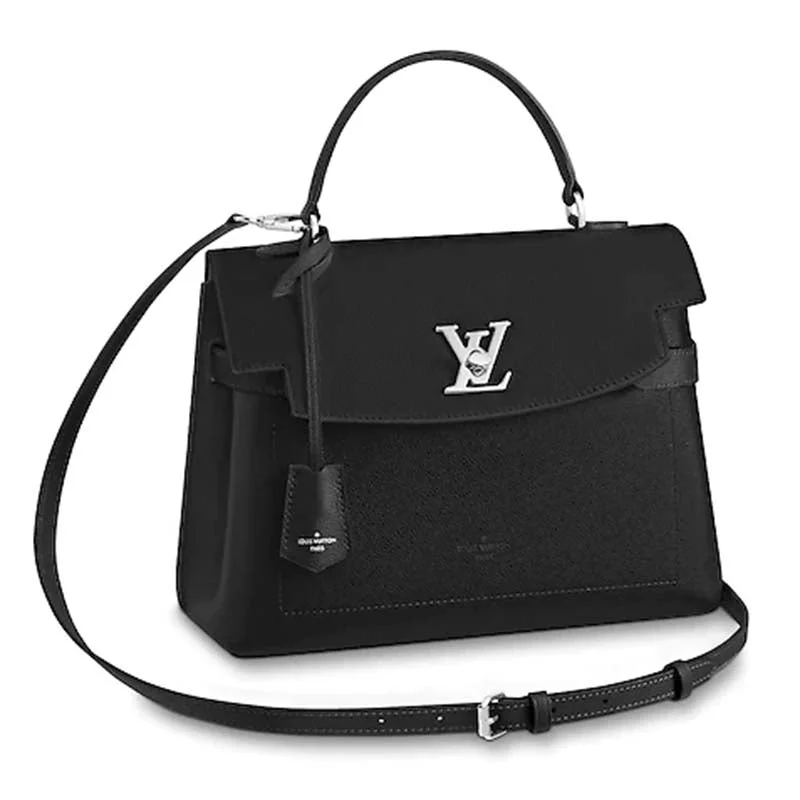 Louis Vuitton backpacks with a sleek, minimalist design for styleLouis Vuitton LV Women Lockme Ever MM Soft Grained Calfskin