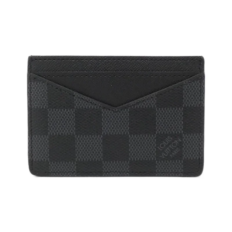 Louis Vuitton Alma bags with a leather - wrapped handle for a luxurious feelLouis Vuitton Damier Graphite Neo Porte Carth N62666 Card Case