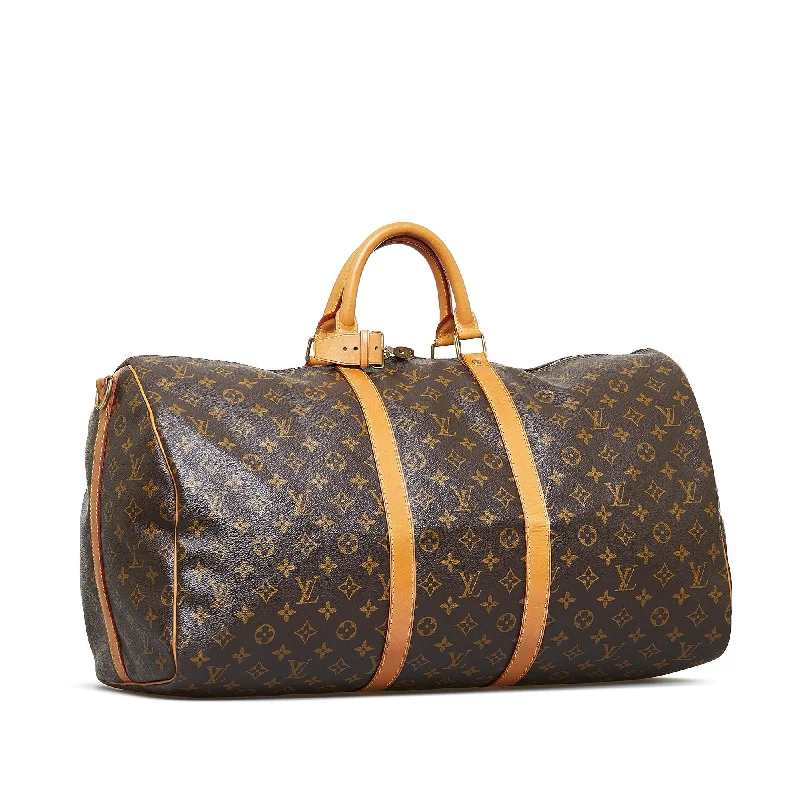 Louis Vuitton crossbody bags with a keychain holder for practicalityLOUIS VUITTON Monogram Keepall Bandouliere 55 Travel Bag