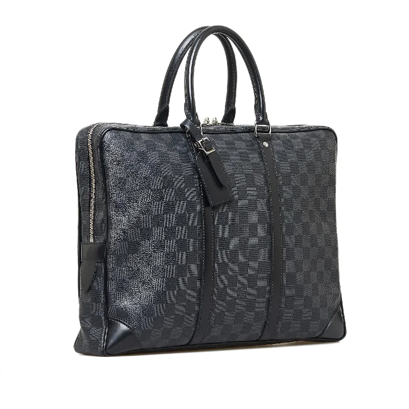 Louis Vuitton Twist bags with a snakeskin - effect panel for a bold lookLouis Vuitton Damier Graphite Porte-Documents Voyage (SHG-6dSdmP)