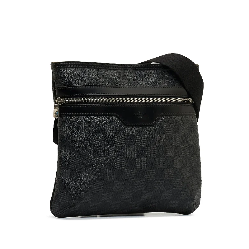 Louis Vuitton Speedy bags in monogram canvas for a classic lookLOUIS VUITTON Damier Graphite Thomas Crossbody Bag