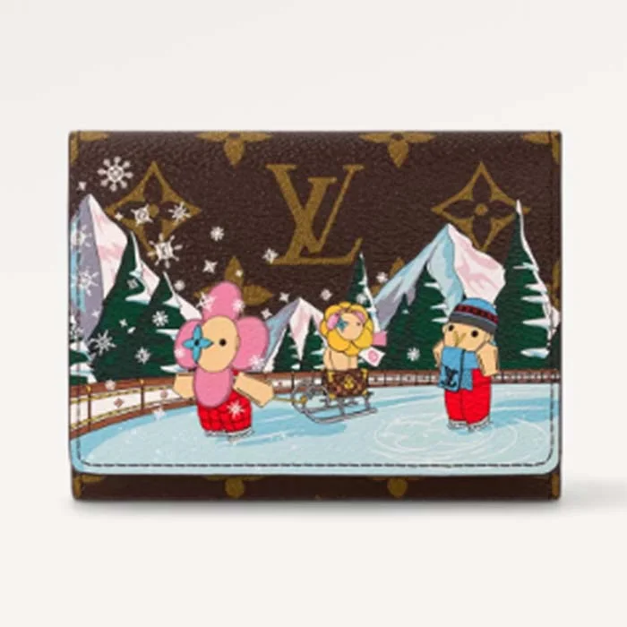 Louis Vuitton Capucines bags with smooth calfskin leather for luxuryLouis Vuitton LV Unisex Victorine Wallet Pink Monogram Coated Canvas Grained Cowhide Leather