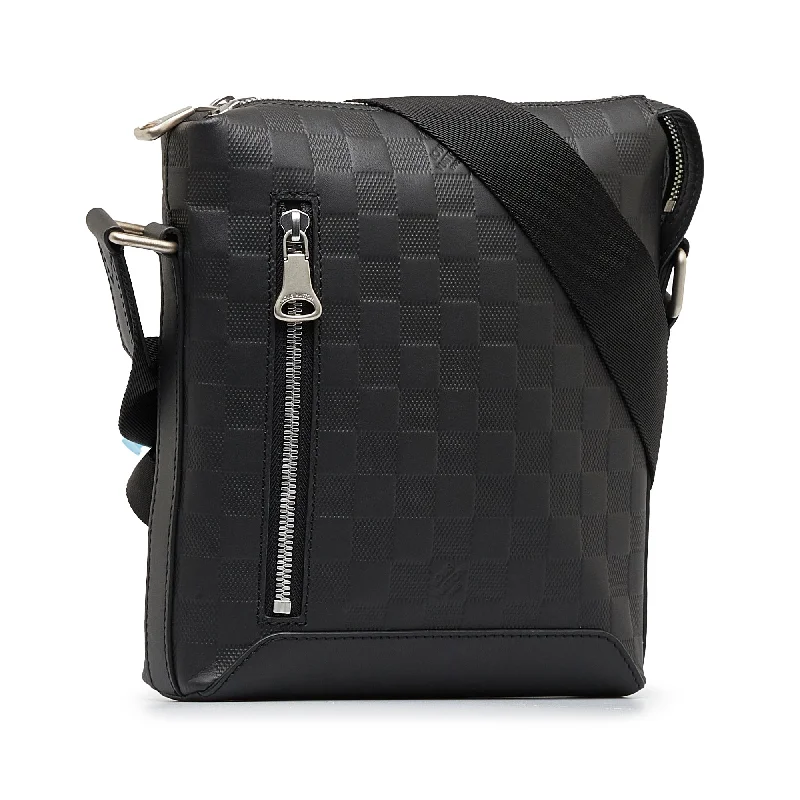 Louis Vuitton bags with a front - flap pocket for quick - access itemsLOUIS VUITTON Damier Infini Discovery Messenger BB Crossbody Bag