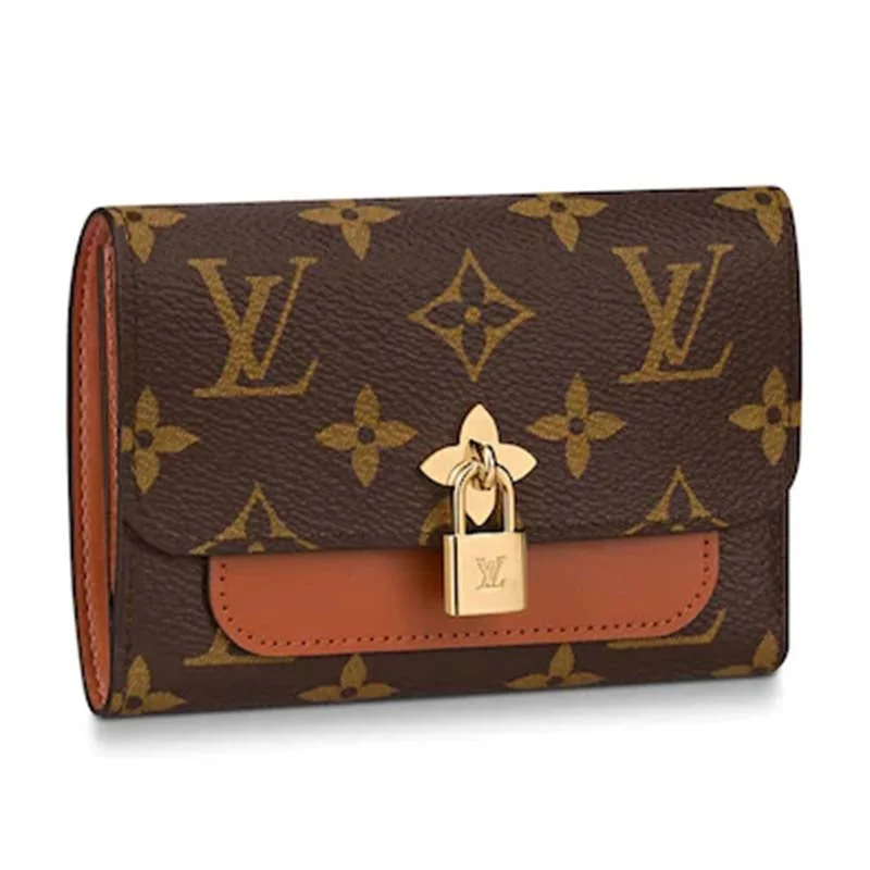 Louis Vuitton Speedy bags in monogram canvas for a classic lookLouis Vuitton LV Women Flower Compact Wallet Monogram Coated Canvas