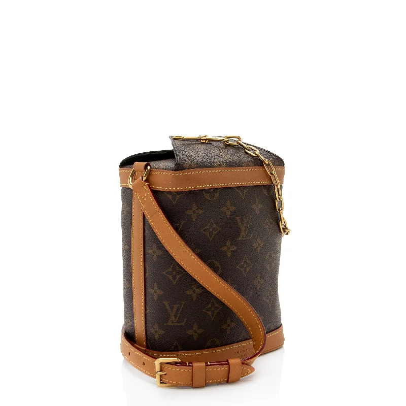 Ladies Louis Vuitton Capucines bags with a detachable shoulder strapLouis Vuitton Monogram Canvas Milk Box Bag (erNC58)