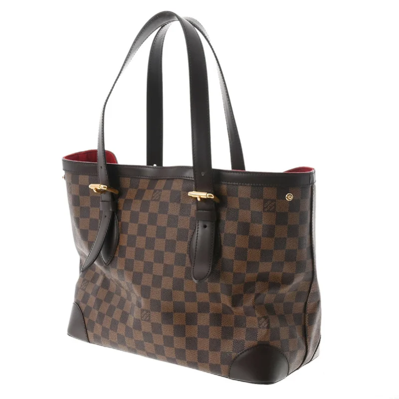 Louis Vuitton bags with a zip - around closure for enhanced securityLOUIS VUITTON Damier Hampstead MM Brown N51204 Women's Canvas Handbag