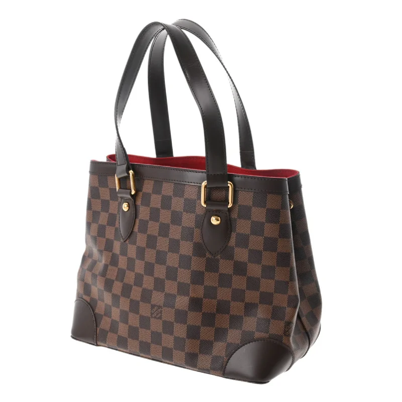 Ladies Louis Vuitton shoulder bags with a single - handle silhouetteLOUIS VUITTON Damier Hampstead PM Brown N51205 Women's Canvas Handbag