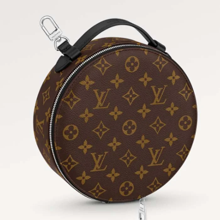 Louis Vuitton backpacks with a padded back panel for comfort during long - wearLouis Vuitton LV Unisex Audio Case Monogram Macassar Coated Canvas Black Cowhide