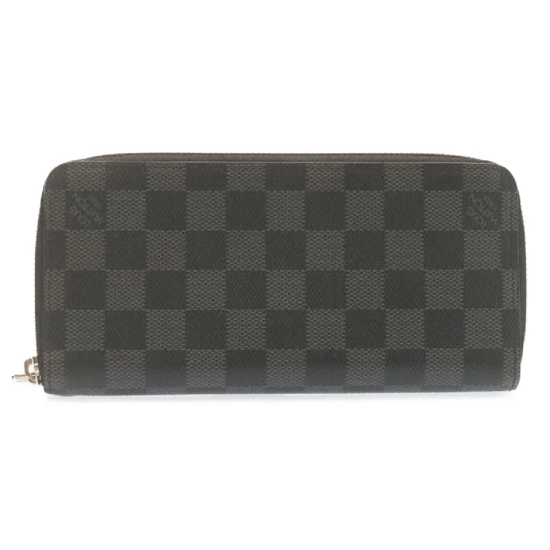 Louis Vuitton Neverfull bags with large capacity for everyday essentialsLOUIS VUITTON Damier Graphite Zippy Wallet Vertical Wallet N63095 LV Auth 22545