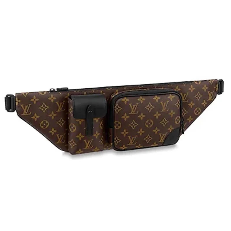 Louis Vuitton Alma bags with a detachable shoulder strap for versatilityLouis Vuitton LV Unisex Christopher Bumbag Monogram Macassar Coated Canvas