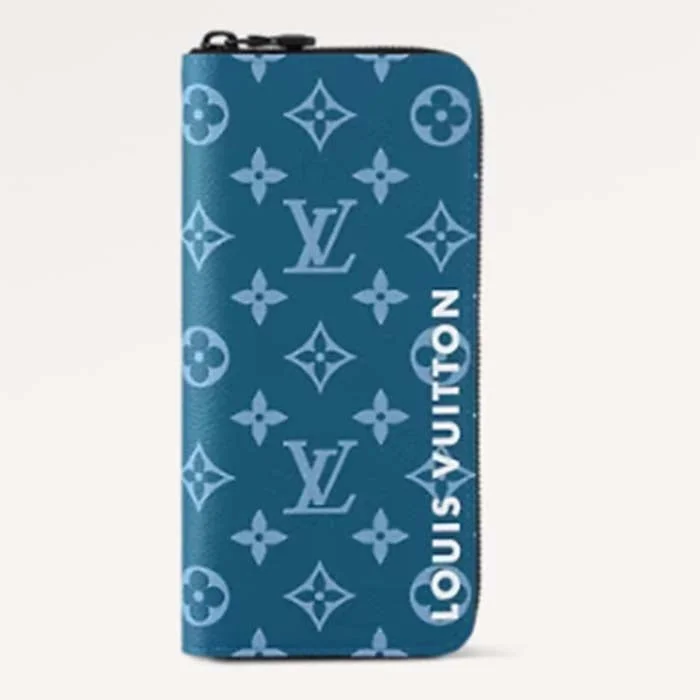 Louis Vuitton Neverfull bags with large capacity for everyday essentialsLouis Vuitton LV Unisex Zippy Vertical Wallet Atlantic Blue Monogram Coated Canvas