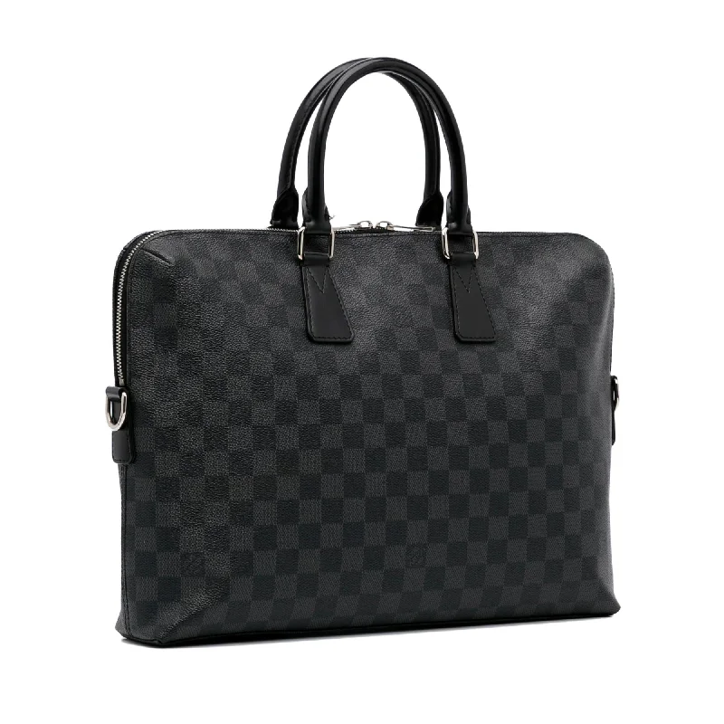 Louis Vuitton bags with a magnetic snap closure for easy accessLouis Vuitton Damier Graphite Porte Documents Jour (SHG-K0wmA6)