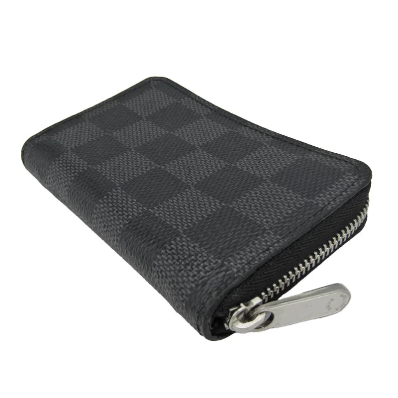 Ladies Louis Vuitton shoulder bags with a tassel decoration for charmLOUIS VUITTON Damier Graphite Zippy Coin Purse N63076 Men's Damier Graphite Coin Purse/coin Case Damier Graphite