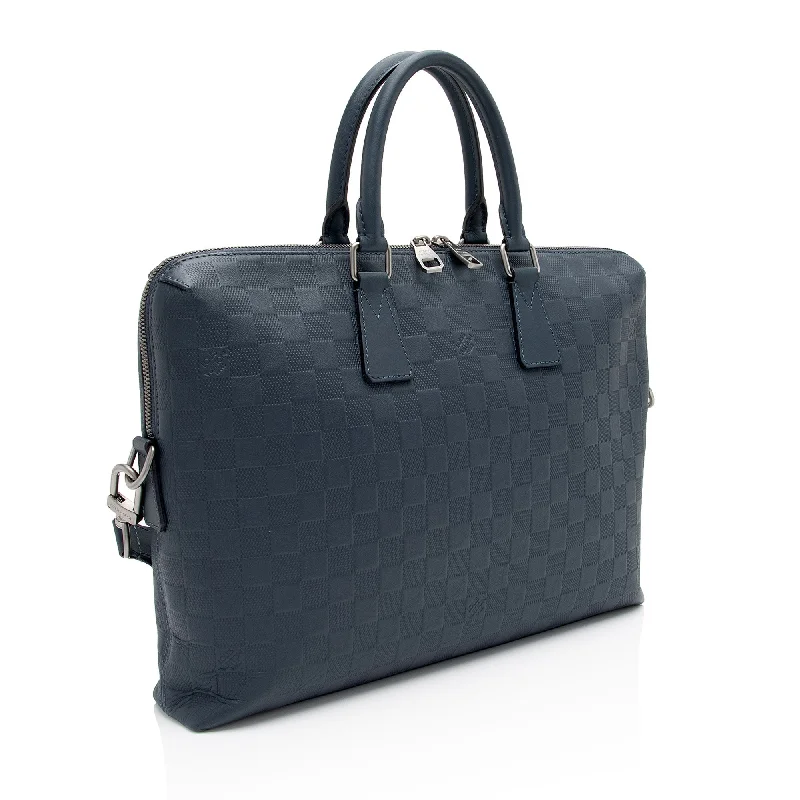 Louis Vuitton Capucines bags with smooth calfskin leather for luxuryLouis Vuitton Damier Infini Porte Documents Jour Bag (SHF-IWwpTb)