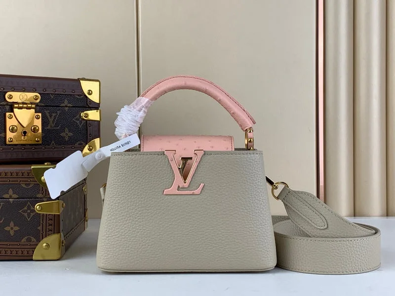 Louis Vuitton Alma bags with a leather - wrapped handle for a luxurious feelLouis Vuitton Bags