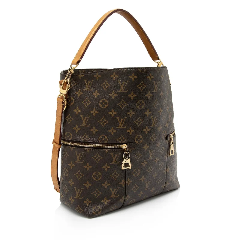 Louis Vuitton bags with a zippered interior pocket for better organizationLouis Vuitton Monogram Canvas Melie Shoulder Bag (ODKS47)