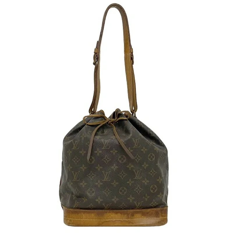 Louis Vuitton handbags with a beaded trim for a touch of glamourLouis Vuitton Bag Noe Brown Monogram M42224 Shoulder Louis Vuitton Ladies LV Nume Leather