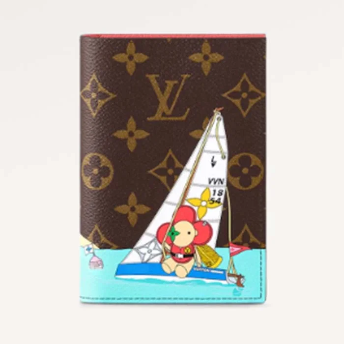 Louis Vuitton Alma bags featuring the signature top - handle designLouis Vuitton LV Unisex Passport Cover Dragon Fruit Pink Monogram Coated Canvas Grained Cowhide Leather