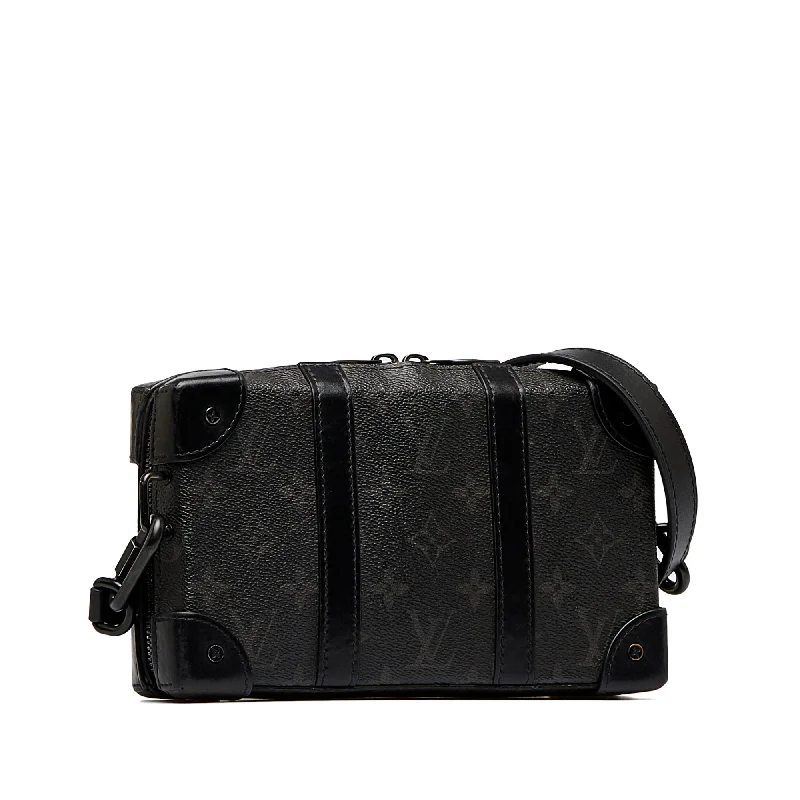 Ladies Louis Vuitton Capucines bags with gold - toned hardwareLOUIS VUITTON Monogram Eclipse Soft Trunk Wallet Crossbody Crossbody Bag