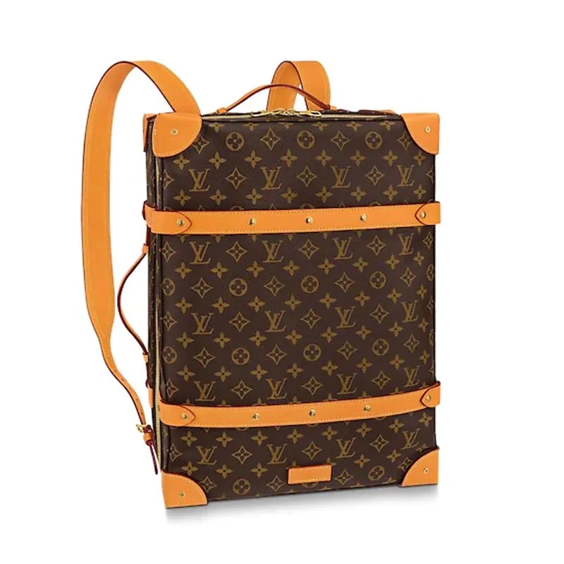 Louis Vuitton Alma bags with a leather - wrapped handle for a luxurious feelLouis Vuitton LV Unisex Soft Trunk Backpack MM Monogram Canvas