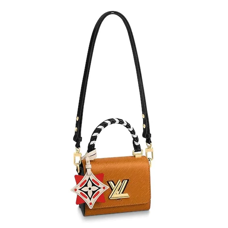 Louis Vuitton Twist bags with the iconic LV - turnlock closureLouis Vuitton LV Women LV Crafty Twist Mini Handbag-Brown