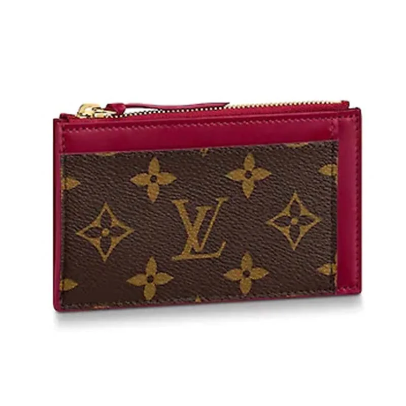 Small - sized Louis Vuitton Pochette Metis bags for a compact carryLouis Vuitton LV Women Zipped Card Holder Monogram Coated Canvas