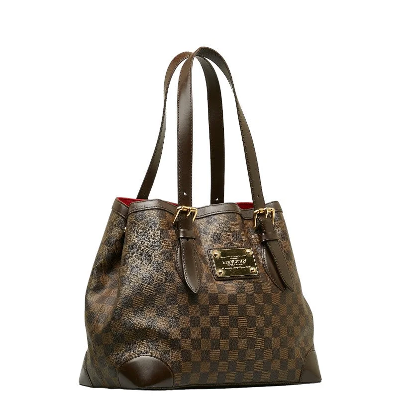 Louis Vuitton handbags with a back - zip pocket for storing valuablesLouis Vuitton Damier Hamsted MM Handbag 2WAY N51204