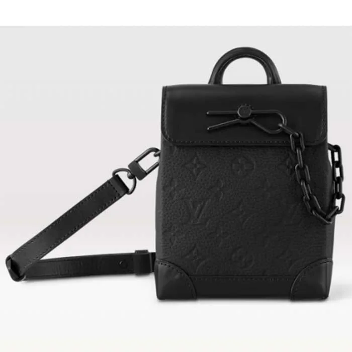 Louis Vuitton bags with a zippered interior pocket for better organizationLouis Vuitton Unisex LV Nano Steamer Taurillon Monogram Embossed Cowhide Leather