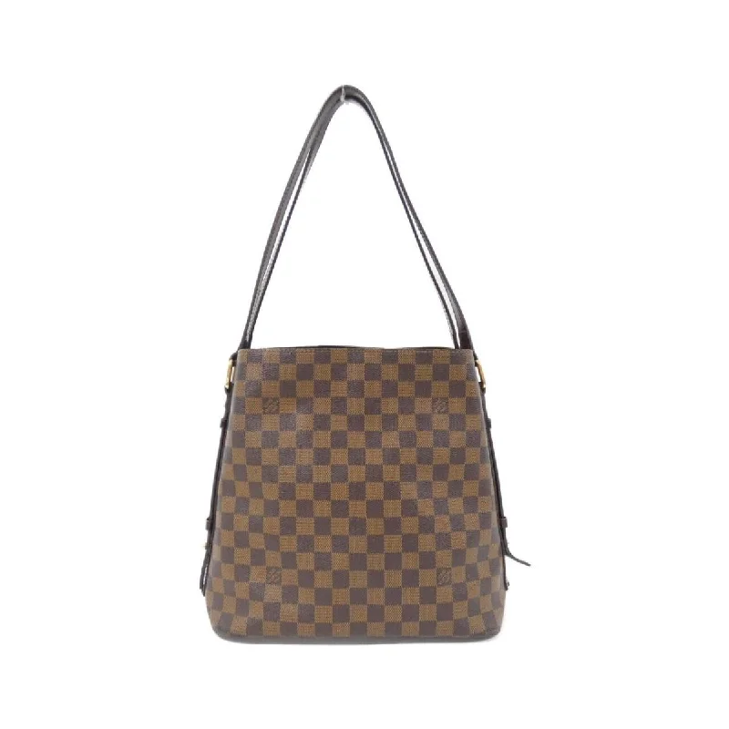 Louis Vuitton Alma bags with a leather - wrapped handle for a luxurious feelLouis Vuitton Damier Kava Livington N41108 Shoulder Bag