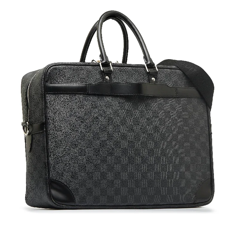 Louis Vuitton tote bags with a water - resistant coating for outdoor useLouis Vuitton Damier Graphite Porte-Documents Voyage GM (SHG-5xVJQb)