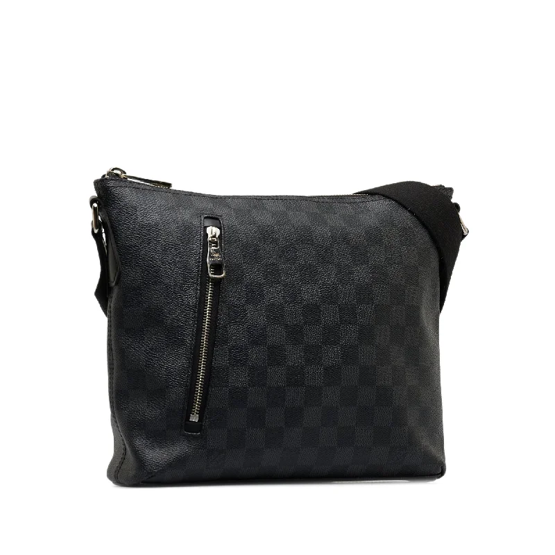 Louis Vuitton bags with a front - zip pocket for small items like keysLOUIS VUITTON Damier Graphite Mick PM Crossbody Bag