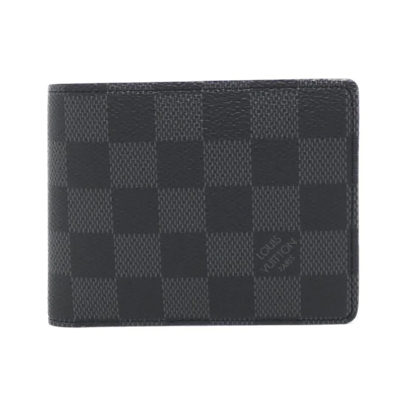 Louis Vuitton bags with a front - zip pocket for small items like keysLouis Vuitton Damier Graphite Portefolio Multipur N62663 Combi Combi Combi Combi Combi