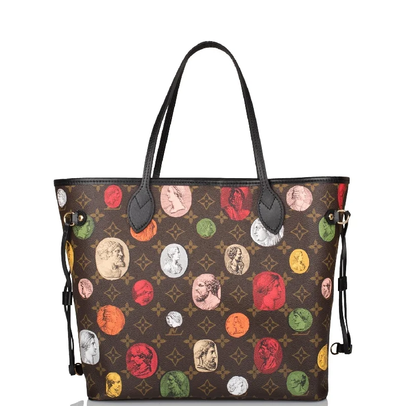 Louis Vuitton backpacks with a sleek, minimalist design for styleLouis Vuitton x Fornasetti Cameo Monogram Neverfull MM