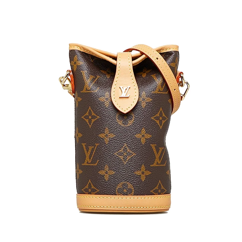 Ladies Louis Vuitton shoulder bags with a magnetic - closure flap for easeLouis Vuitton Fold Me Pouch Monogram Canvas