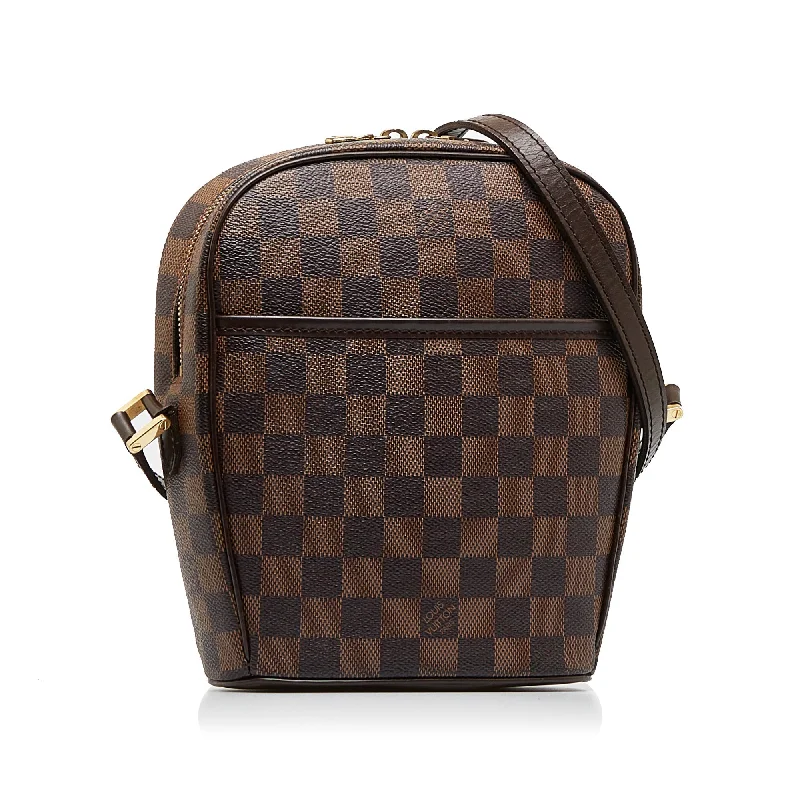 Louis Vuitton Alma bags with a monogram - embossed leather surfaceLOUIS VUITTON Damier Ebene Ipanema PM Crossbody Bag