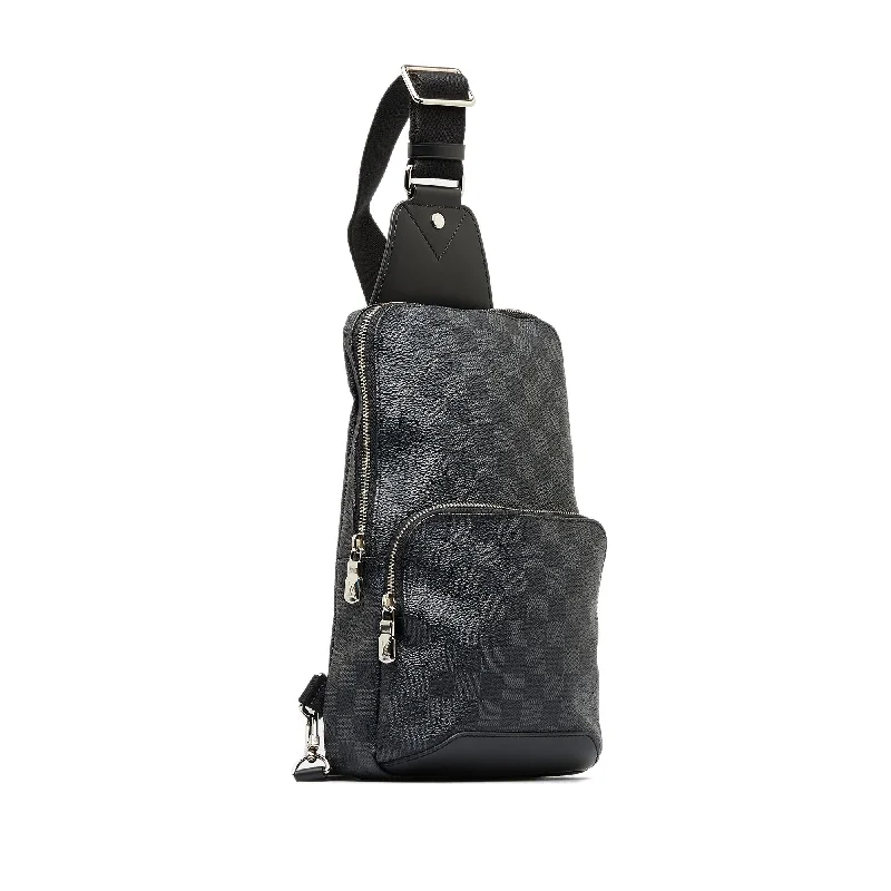 Louis Vuitton backpacks with a padded laptop compartment for travelLOUIS VUITTON Damier Graphite Avenue Sling Crossbody Bag