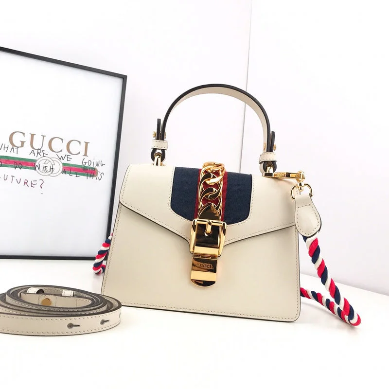 Women Gucci Sylvie bags with a crystal - embellished web stripeWF - Gucci Bags - 2535