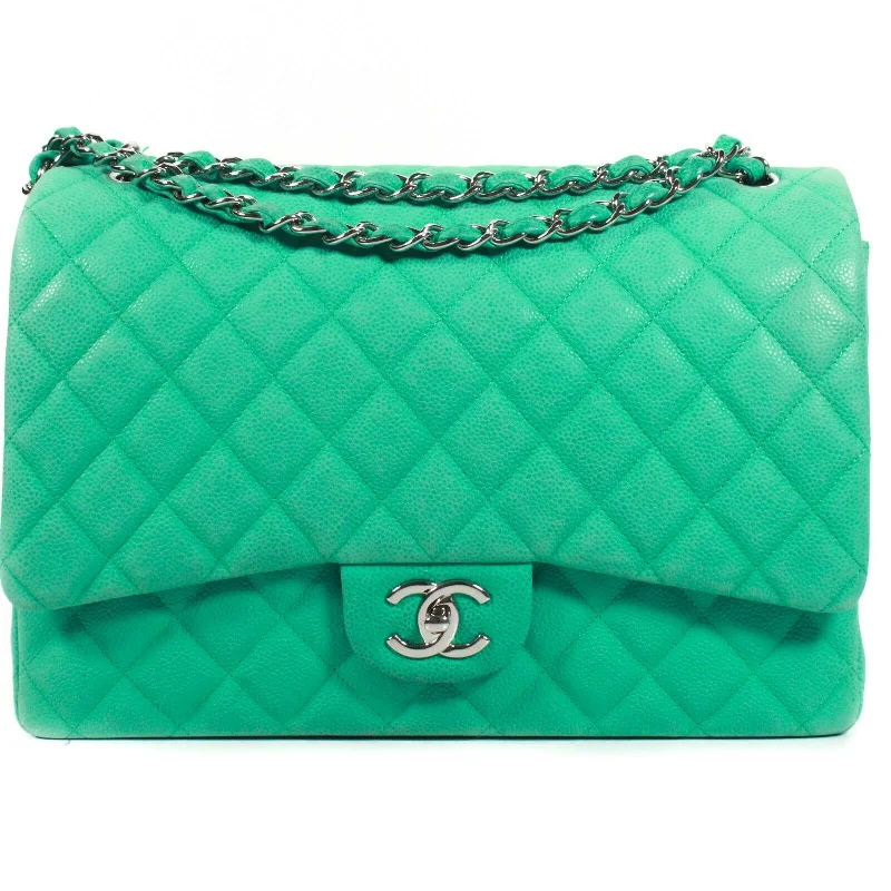 Chanel Colorful Handbag for Spring OutfitsChanel Caviar Jumbo Double Flap Bag