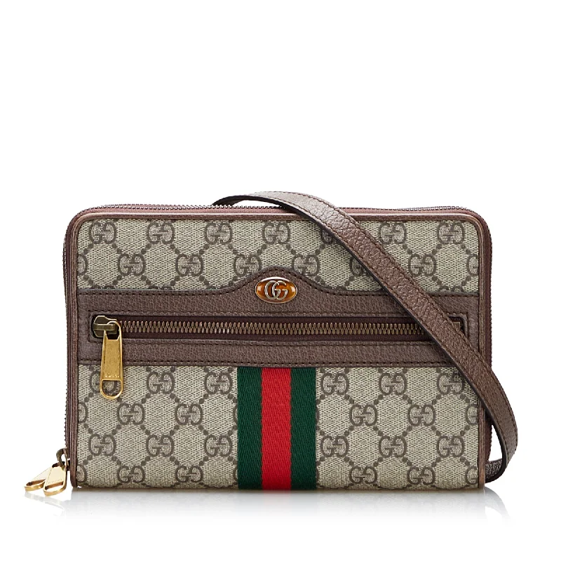 Gucci tote bags for women with a water - resistant coatingGucci GG Supreme Ophidia Crossbody Bag