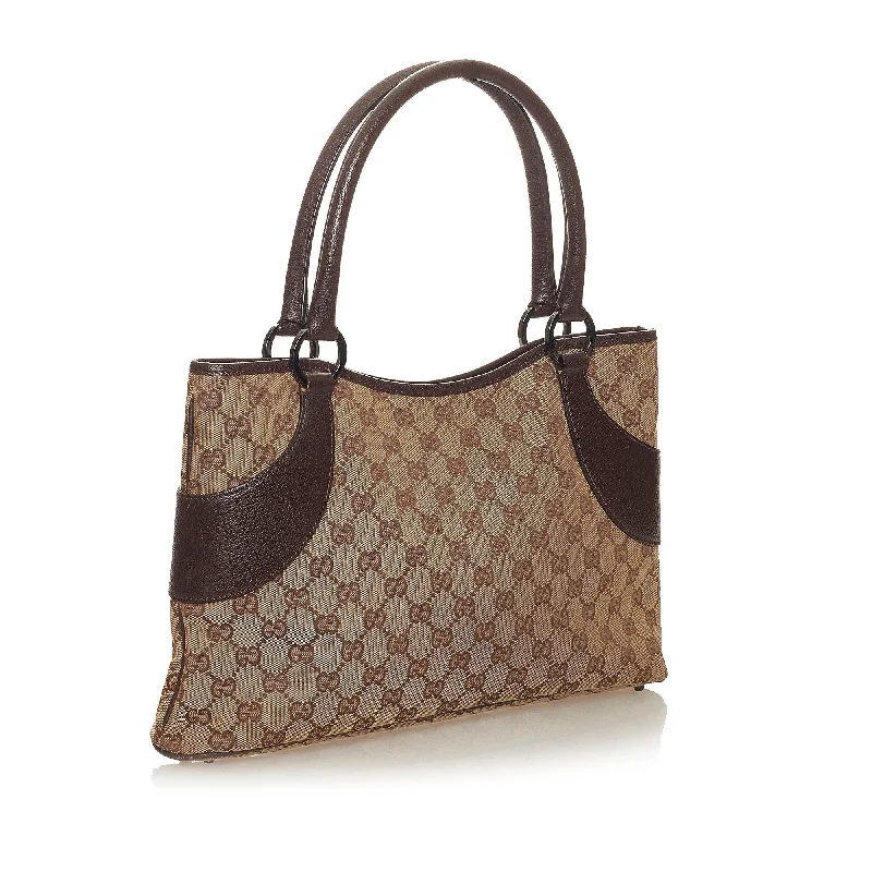 Gucci tote bags for women with a water - resistant coatingGucci GG Canvas Tote Bag (27518)