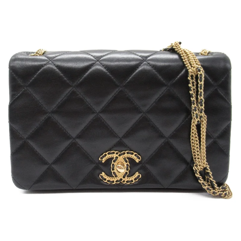 Chanel Chain Strap Handbag for Everyday UseCHANEL CHANEL19 ChainShoulder Bag Black Lambskin (sheep leather)