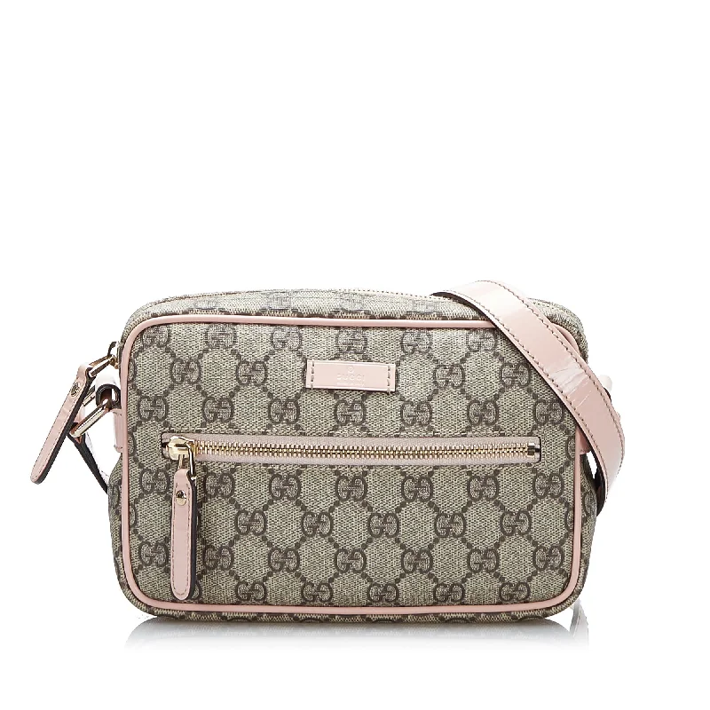 Gucci tote bags for women with a double - handle designGucci GG Supreme Crossbody Bag