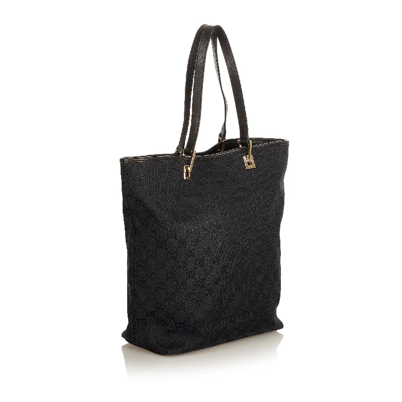 Gucci Marmont bags for women with a contrast - colored interiorGucci GG Canvas Tote Bag (25630)