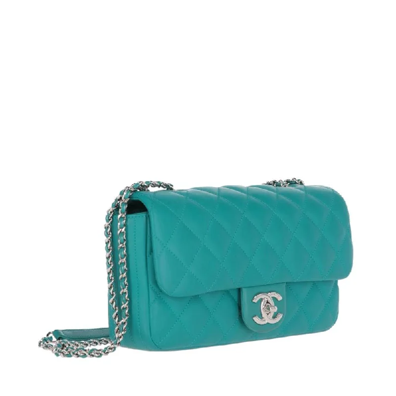 Chanel All - Match Handbag for Versatile StylingCHANEL Chanel Teal Color Shoulder Bag