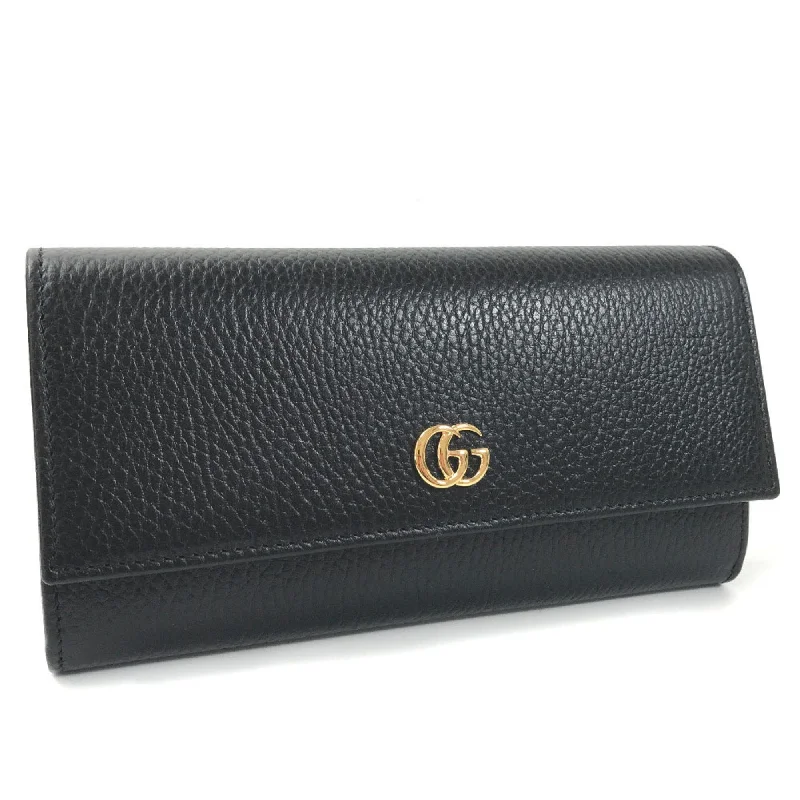 Gucci Marmont bags for women with gold - toned hardwareGucci Long Wallet Continental GG Marmont?456116 Leather Black Men's GUCCI