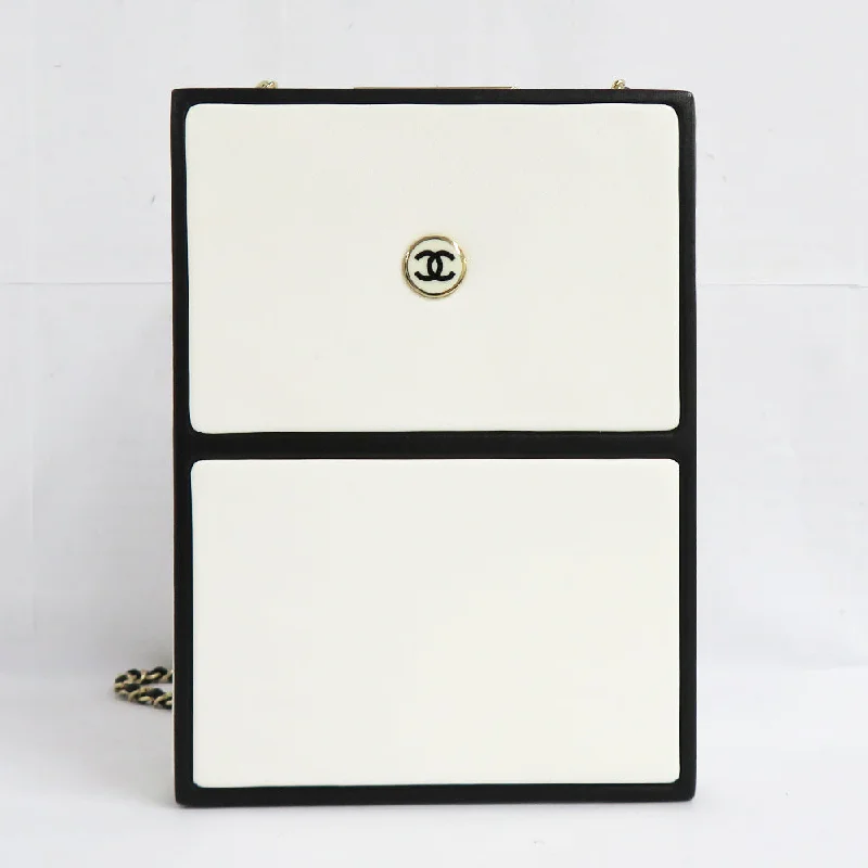 Chanel Black Handbag for Business MeetingsChanel Chain Shoulder Bag .5  Box White Black  G  GD Gold Tools 31st White Black Perfume Box Mini-Bags