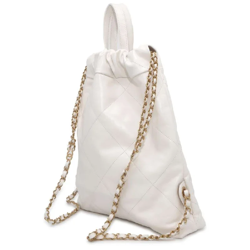 Chanel Medium Tote Bag for Office LadiesCHANEL CHANEL22 Backpack White AS3859 Calf Leather